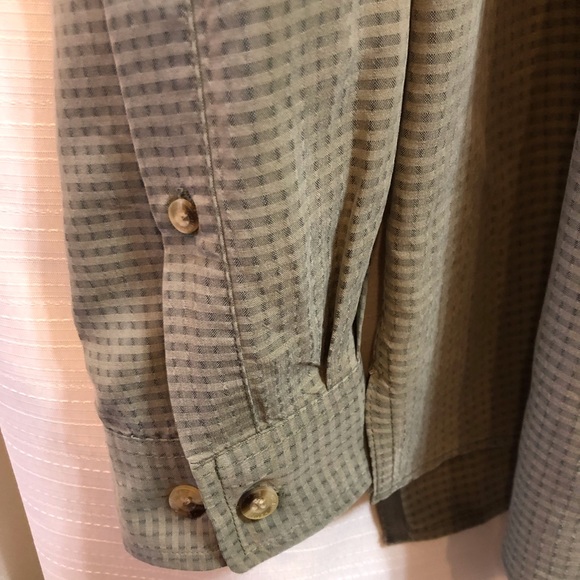The North Face Button Down Green Size L #2192 - Picture 3 of 8